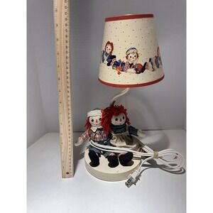 Vintage Antique Rare Raggedy Ann & Andy Lamp (with Free Book)